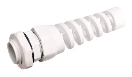 Сальник TNSy PG9 Ø4-8мм со спиралью IP68 белый (TNSy5501095)