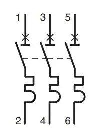 Автоматичний вимикач NDN350 (3p, D, 50А) Hager - фото №2