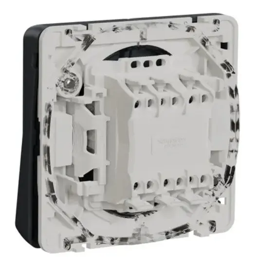 Проходной 2-клавишный переключатель Schneider Electric MUR35019 (сх.6+6) IP55 (черный) - фото №1 Проходной 2-клавишный переключатель Schneider Electric MUR35019 (сх.6+6) IP55 (черный) - фото №1