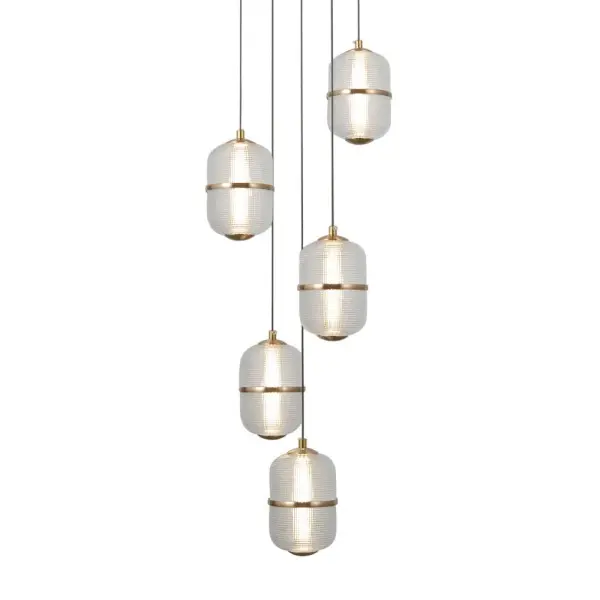 Подвесной светильник, люстра Italux PND-34375-5-BK Alani LED 5x28W 3000K 2184Lm IP20 черный - фото №4