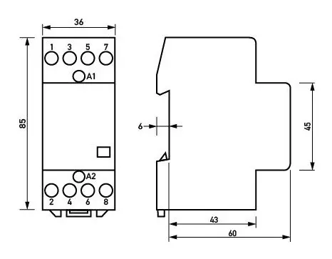 Контактор Doepke HS20-13 230В 24А - фото №2 Контактор Doepke HS20-13 230В 24А - фото №2