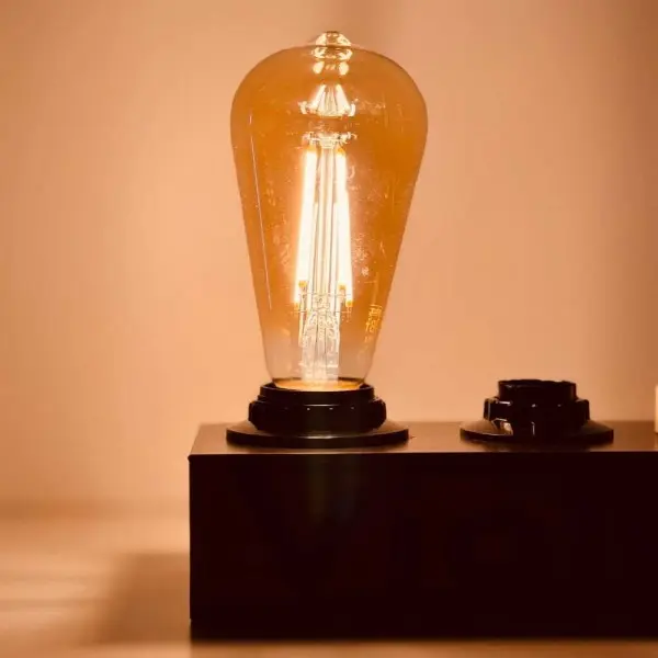 Лампа LED FILAMENT ST64 10W E27 2200K VIOLUX ( 836012 ) - фото №2