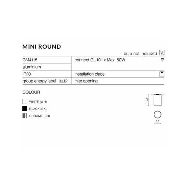 Точечный светильник Azzardo AZ1706 MINI(GM4115WH) - фото №2 Точечный светильник Azzardo AZ1706 MINI(GM4115WH) - фото №2