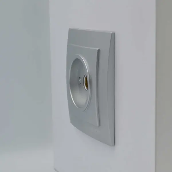 Розетка Nilson Touran серебро TV проходная ( 24131028 ) - фото №2