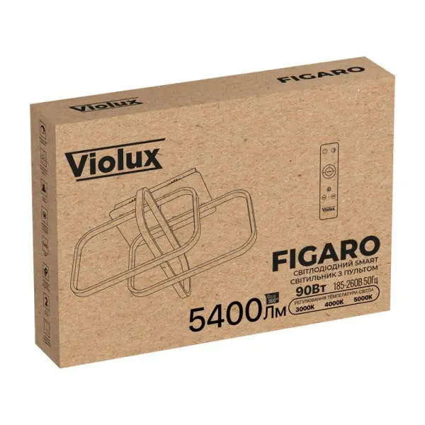 Светильник LED smart FIGARO +пульт 90W 3000-5000K IP20 белый Violux ( 220865 ) - фото №1 Светильник LED smart FIGARO +пульт 90W 3000-5000K IP20 белый Violux ( 220865 ) - фото №1