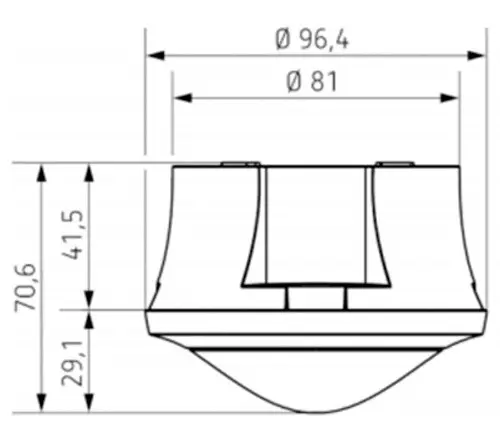 Датчик руху Theben theMova S360-100 AP WH - фото №3