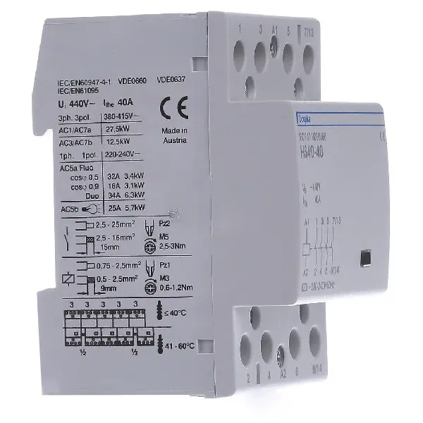 Контактор Doepke HS40-40 230В 40А - фото №1 Контактор Doepke HS40-40 230В 40А - фото №1