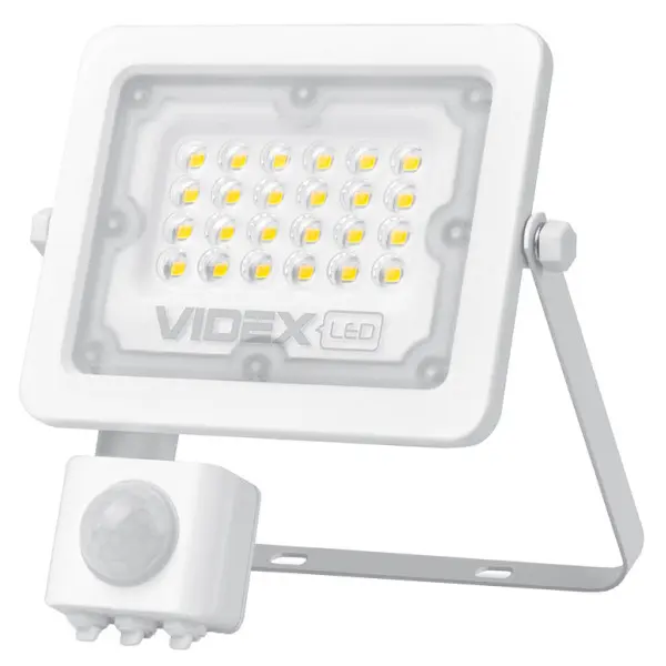 LED прожектор Videx F2e 20Вт 5000K (VL-F2e205W-S) с датчиком движения и освещенности