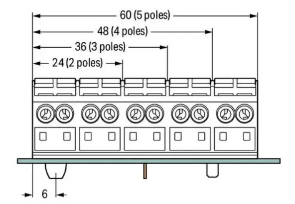 Пятиконтактная соединительная колодка Wago 862-8505 L3-N-PE-L1-L2 - фото №5
