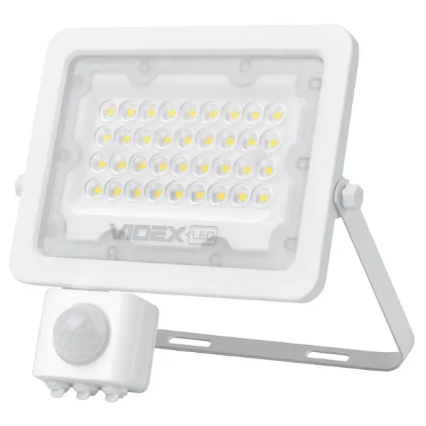 LED прожектор Videx F2e 30Вт 5000K (VL-F2e305W-S) с датчиком движения и освещенности