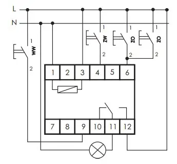 Імпульсне реле F&F BIS-412, групове, 220В, 16А - фото №7
