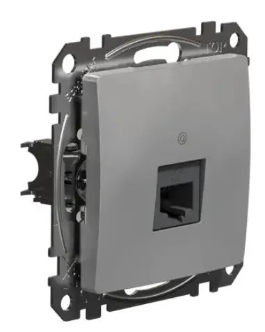 Комп'ютерна розетка Schneider Electric Sedna Design & Elements RJ45 кат. 5е UTP алюміній SDD113451 - фото №1 Комп'ютерна розетка Schneider Electric Sedna Design & Elements RJ45 кат. 5е UTP алюміній SDD113451 - фото №1