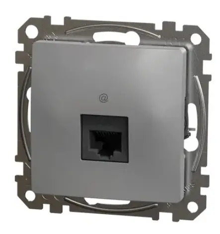 Комп'ютерна розетка Schneider Electric Sedna Design & Elements RJ45 кат. 5е UTP алюміній SDD113451 - фото №4 Комп'ютерна розетка Schneider Electric Sedna Design & Elements RJ45 кат. 5е UTP алюміній SDD113451 - фото №4