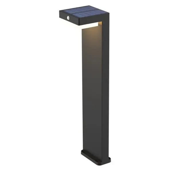 Уличный светильник на солнечной батарее Goldlux 329424 Mali LED 1x4.5W 4000K 400Lm IP44 черный - фото №2