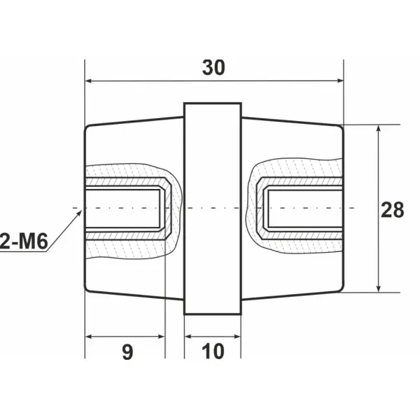 Шинний ізолятор Promfactor SM306R - фото №1