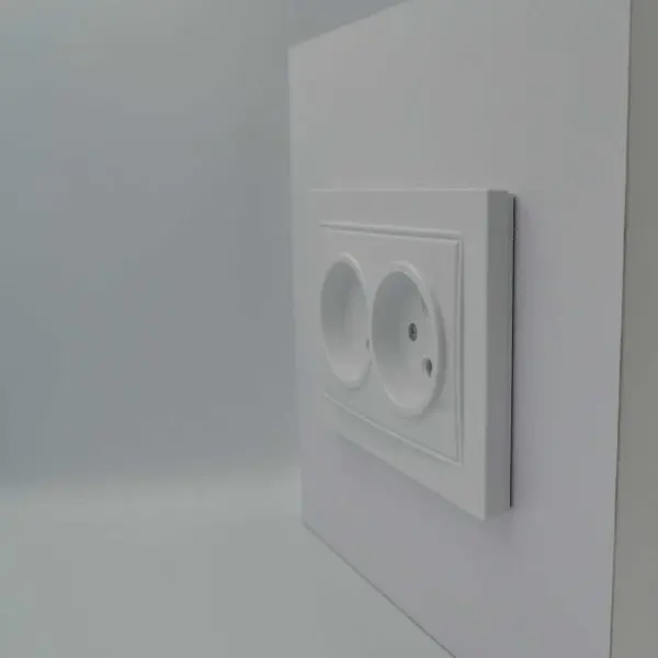 Розетка Nilson Thor белая 2-я без заземления ( 27111024 ) - фото №2