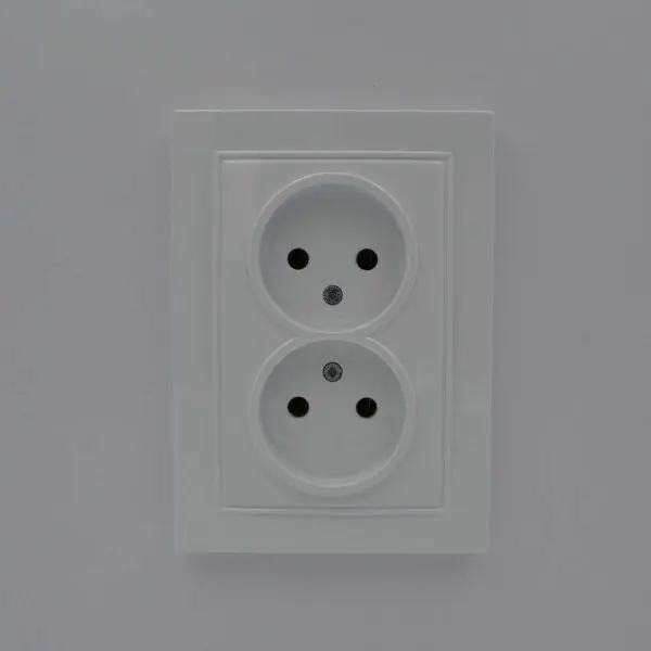 Розетка Nilson Thor белая 2-я без заземления ( 27111024 ) - фото №3