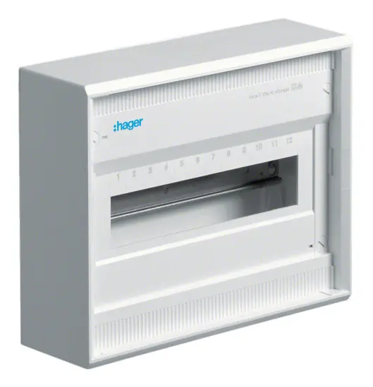 Щит накладний Volta VA12CN на 12(14) модулів Hager