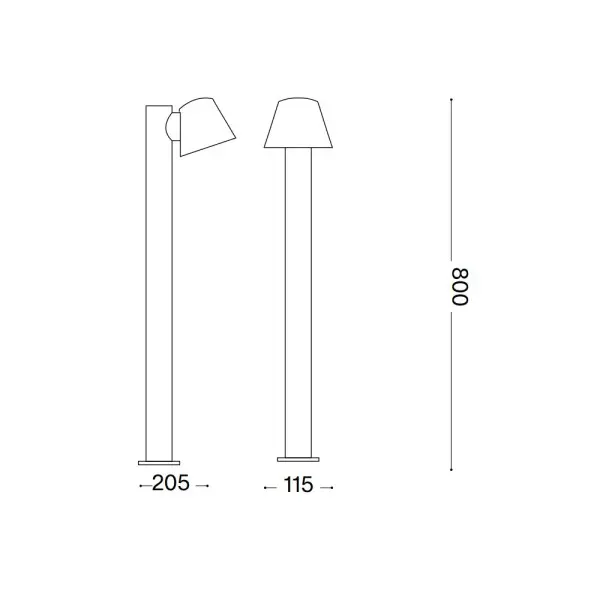 Уличный светильник Ideal Lux 322421 Gas GU10 1x35W IP43 черный - фото №3 Уличный светильник Ideal Lux 322421 Gas GU10 1x35W IP43 черный - фото №3