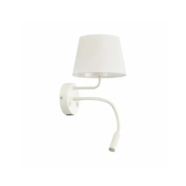 Бра, настінний світильник Tk Lighting 10204 Maja E27+G9 2x15+8W IP20 Wh - фото №3