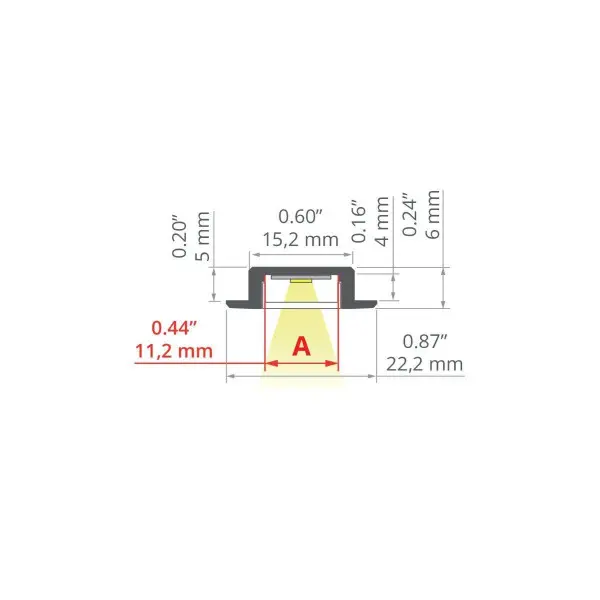LED-профиль KLUS MICRO-NK, 3 метра (KLUS_A01587A_3) - фото №3