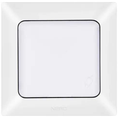 Розетка NE-AD ARAS 93-110-09 с з/к и крышкой белая