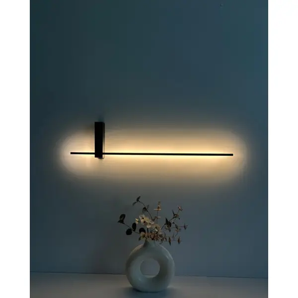 Бра, настенный светильник Nowodvorski 10313 Motive LED L 1x16W 3000K 540Lm IP20 черный - фото №1 Бра, настенный светильник Nowodvorski 10313 Motive LED L 1x16W 3000K 540Lm IP20 черный - фото №1