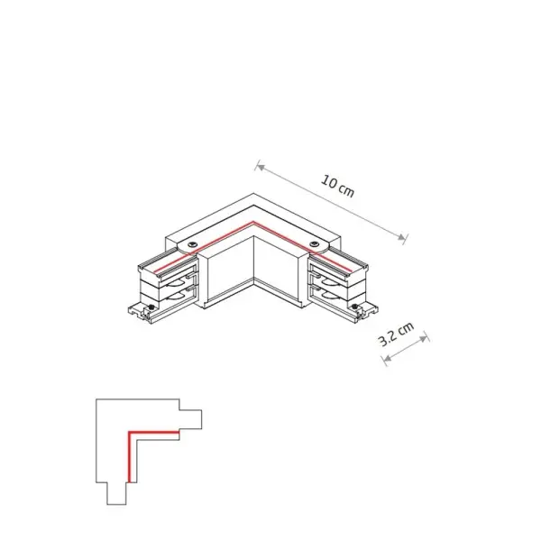З'єднувач кутовий Nowodvorski 8228 CTLS Power L Connector Right чорний - фото №1 З'єднувач кутовий Nowodvorski 8228 CTLS Power L Connector Right чорний - фото №1