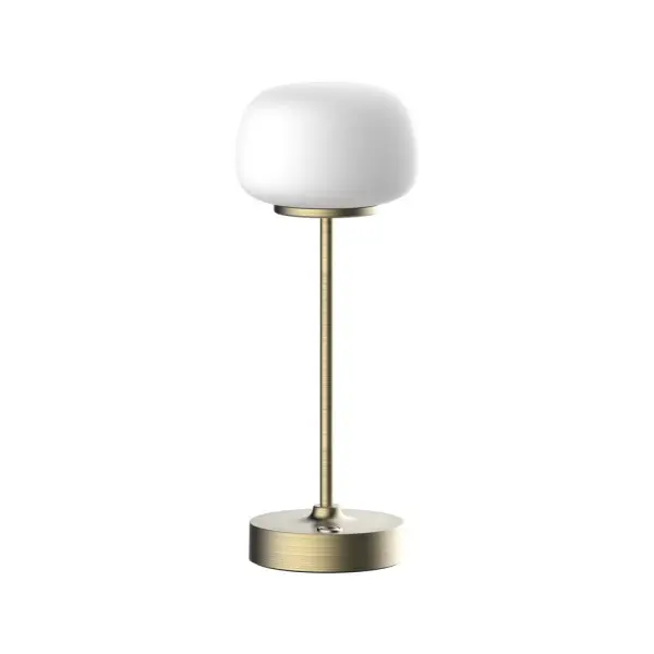 Настільна лампа з акумулятором Goldlux 329851 Rimini LED 1x1.8W 2700K 150Lm IP20 золота Настільна лампа з акумулятором Goldlux 329851 Rimini LED 1x1.8W 2700K 150Lm IP20 золота