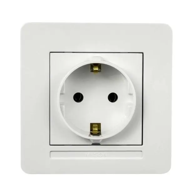 Розетка Nilson Selene біла 1-на з заземленням ( 23111017 )