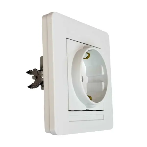 Розетка Nilson Selene біла 1-на з заземленням ( 23111017 ) - фото №1