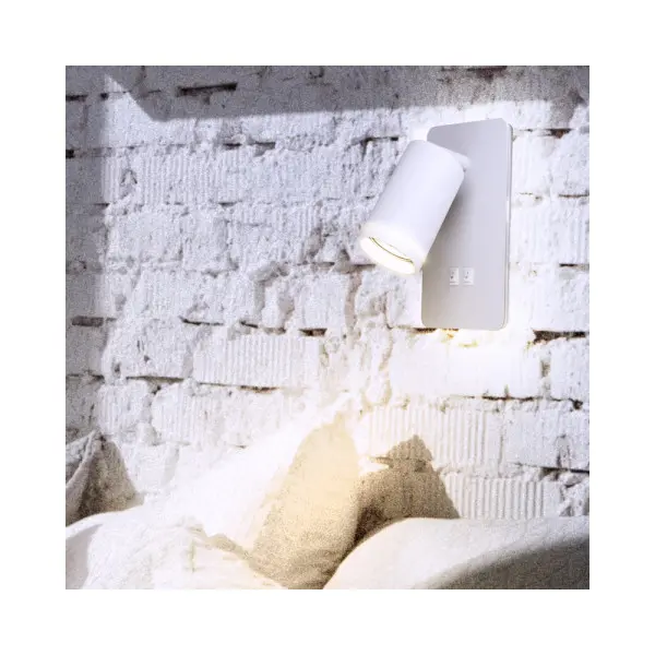 Бра, настінний світильник Goldlux 324351 Paris GU10+Led 2x10+6W IP20 WH - фото №1