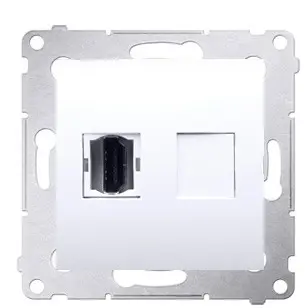 Мультимедійна розетка HDMI Kontakt Simon Simon 54 Premium DGHDMI.01/11 (білий)