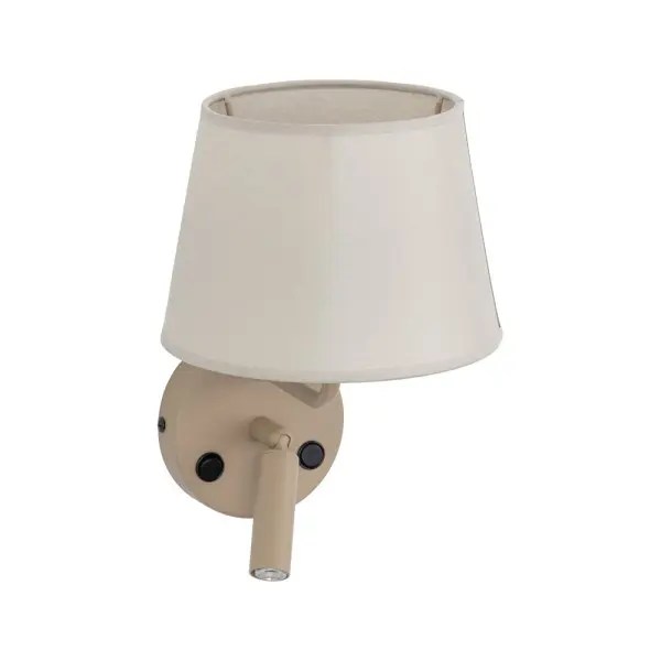 Бра, настенный светильник TK Lighting 11596 Maja E27+G9 1+1x15W+8W IP20 бежевый - фото №2