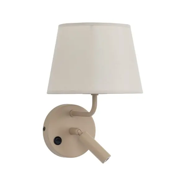 Бра, настенный светильник TK Lighting 11596 Maja E27+G9 1+1x15W+8W IP20 бежевый - фото №3