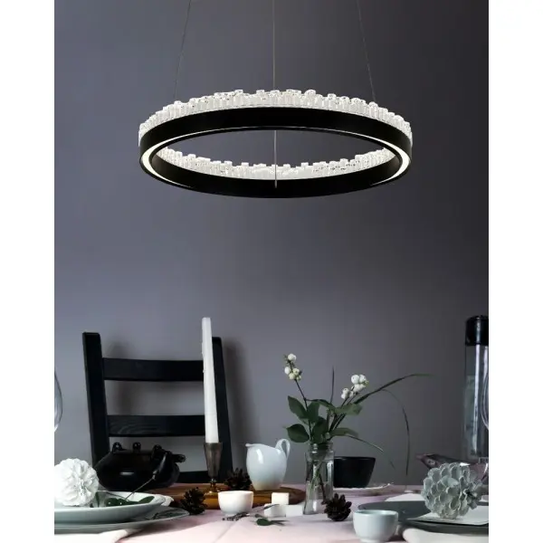 Подвесной светильник, люстра Zuma Line PD2304400R-MB Regi LED 1x30W 3000K/4000K/5000K 1540Lm IP20 черный (5905316632172) - фото №1 Подвесной светильник, люстра Zuma Line PD2304400R-MB Regi LED 1x30W 3000K/4000K/5000K 1540Lm IP20 черный (5905316632172) - фото №1