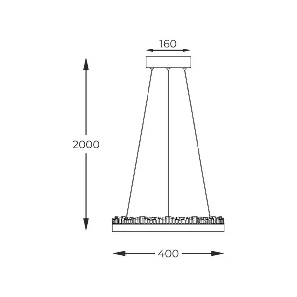 Подвесной светильник, люстра Zuma Line PD2304400R-MB Regi LED 1x30W 3000K/4000K/5000K 1540Lm IP20 черный (5905316632172) - фото №3 Подвесной светильник, люстра Zuma Line PD2304400R-MB Regi LED 1x30W 3000K/4000K/5000K 1540Lm IP20 черный (5905316632172) - фото №3