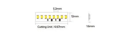 LED стрічка COLORS 192-2835-24V-IP20 25W 3700Lm 4000K 5м (DS8192-24V-12mm-NW) - фото №1