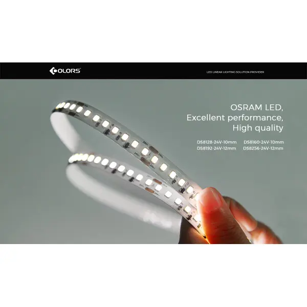 LED стрічка COLORS 192-2835-24V-IP20 25W 3700Lm 4000K 5м (DS8192-24V-12mm-NW) - фото №2