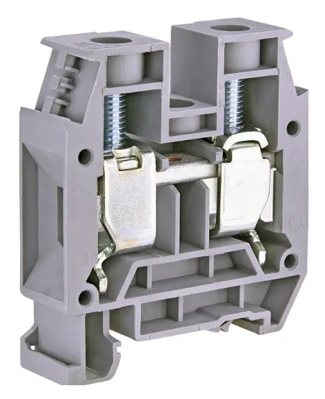 Клеммник CNC JXB-70 ø10-70 на DIN-рейке серый (Б00030280)