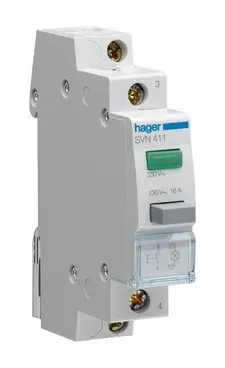 Кнопка с зеленым LED индикатором SVN411 1НО