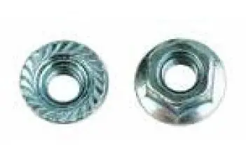 Гайка с насечкой, препятствующей откручиванию М6