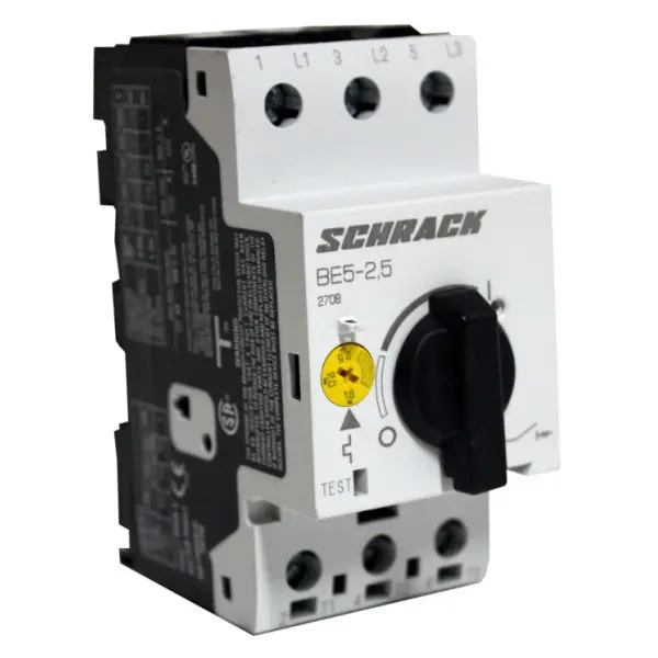 Автомат захисту двигуна Schrack BE502500 1,6-2,5А 3P Автомат захисту двигуна Schrack BE502500 1,6-2,5А 3P