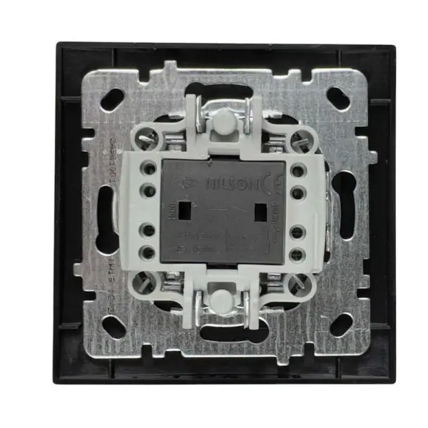 Выключатель Nilson Touran черный мат 1кл ( 24381001 ) - фото №1