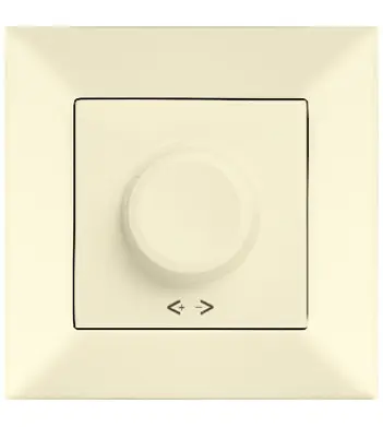 Світлорегулятор поворотний Meridian, 600W RL, кремовий Світлорегулятор поворотний Meridian, 600W RL, кремовий