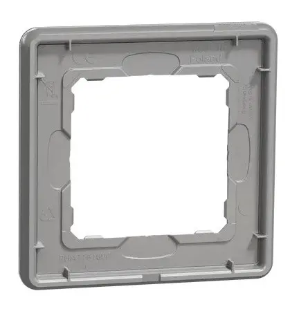 Однопостова рамка Schneider Electric Sedna Elements штучне біле скло SDD360801 - фото №3