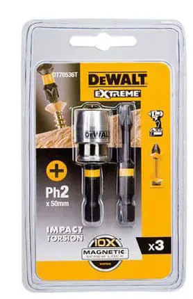 Набір біт DeWALT DT70536T IMPACT TORSION (2шт)
