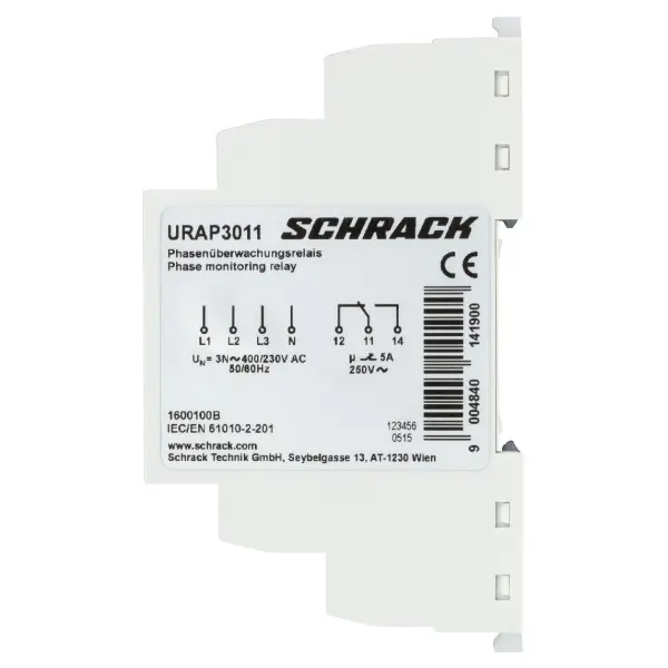 Реле контролю фаз Schrack Technik URAP3011 400/230В AC 1ПК 5А - фото №5