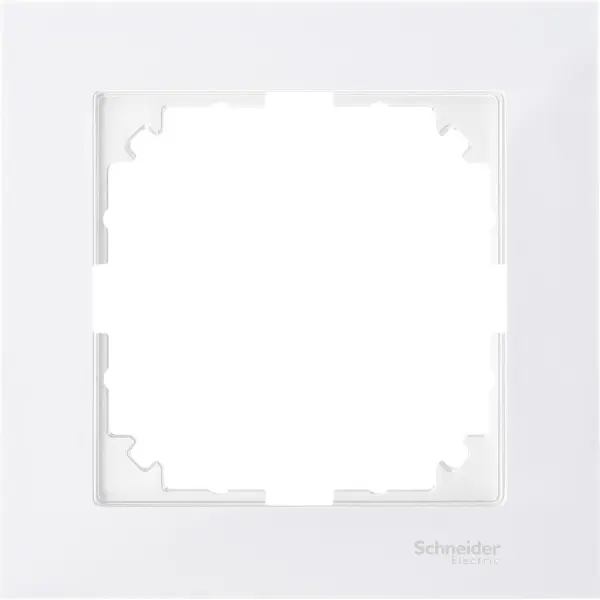 Одномісна рамка Schneider Electric M-PURE MTN4010-3619 полярно-біла