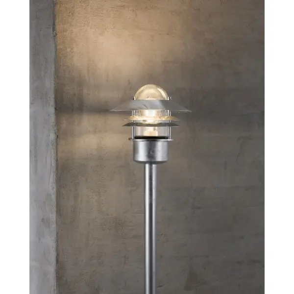 Вуличний світильник Nordlux 25078031 Blokhus E27 1x60W IP54 сріблястий - фото №1